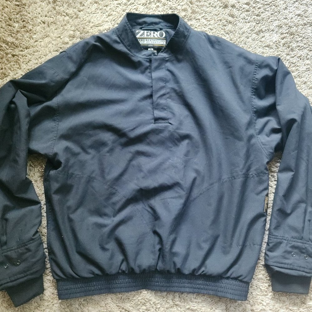Zero Restriction Vtg. Golf Windbreaker Pullover GoreTex Men's M Medium Black USA